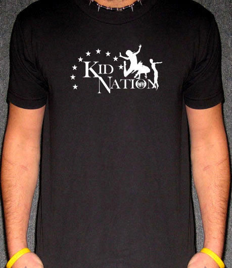 KID NATION reality tv show television retro BW SHIRT