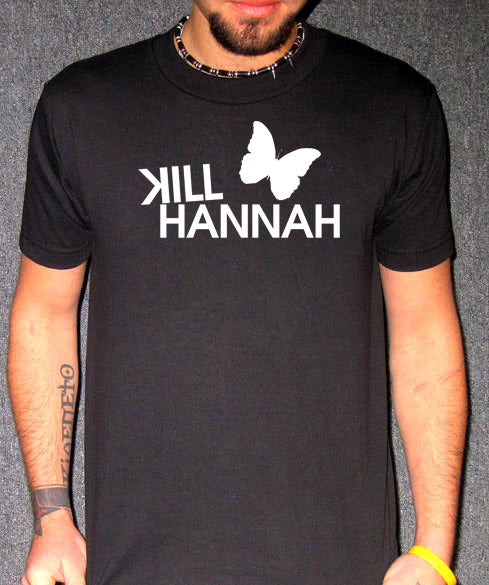 KILL HANNAH FOR NEVER FRONT & BACK band tour emo SHIRT