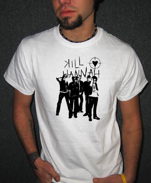 KILL HANNAH BAND MEMBERS emo concert rock punk WB SHIRT