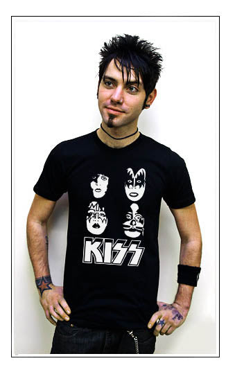 KISS FACES rock classic guitar band heavy retro SHIRT