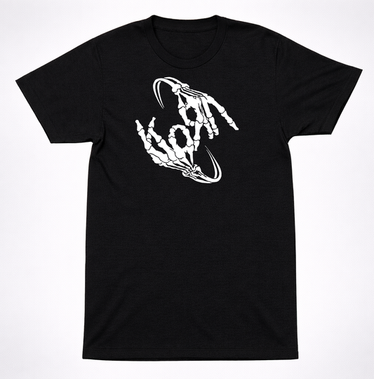 Korn Vintage Skeleton Hands T-Shirt Black Nu Metal Band Graphic Unisex Tee