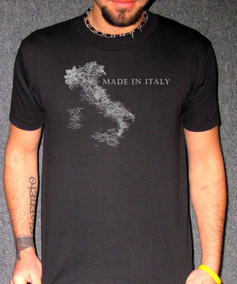 MADE IN ITALY italian funny heritage country BW SHIRT