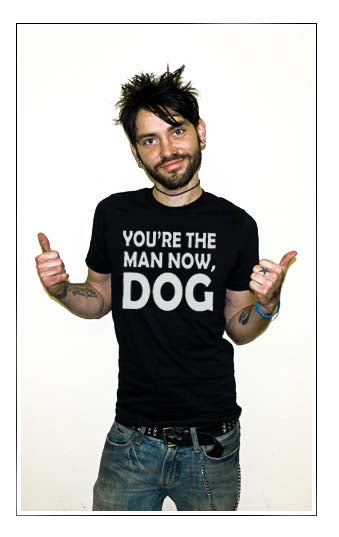 YOU'RE THE MAN NOW DOG ytmnd online community BW SHIRT