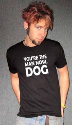 YOU'RE THE MAN NOW DOG ytmnd online community BW SHIRT