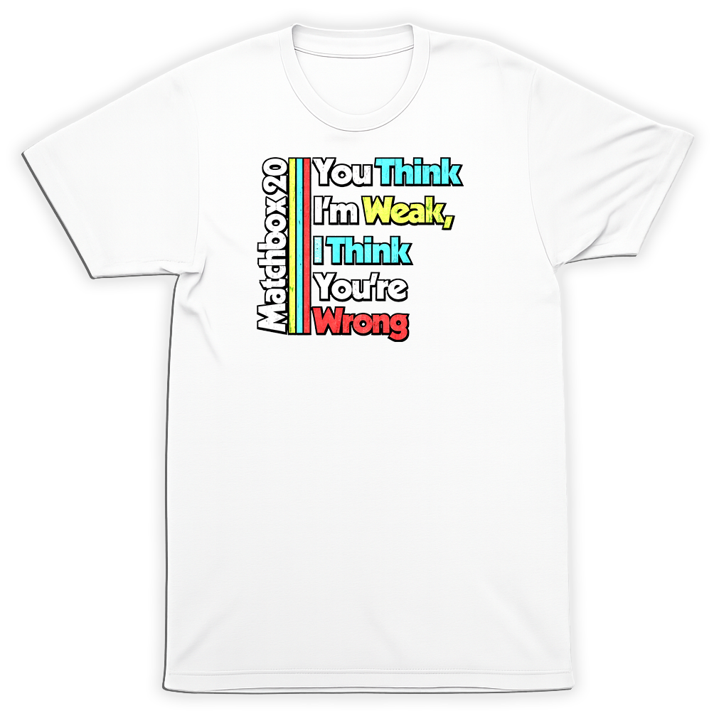 Matchbox 20 You Think I'm Weak Shirt Logo Alt Rock Band Rock 1990's 90's Tee