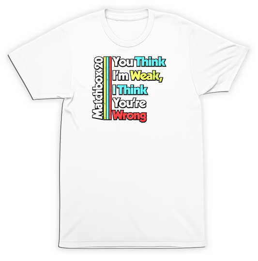 Matchbox 20 You Think I'm Weak Shirt Logo Alt Rock Band Rock 1990's 90's Tee