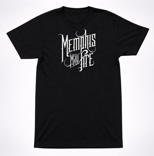 Memphis May Fire Script Logo T-Shirt – Metalcore Post-Hardcore Band Tee
