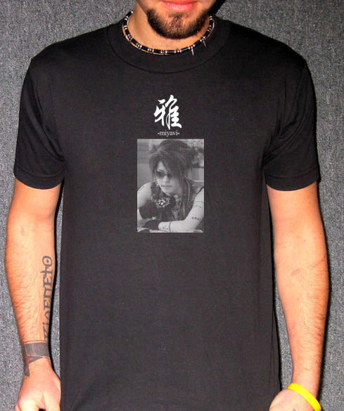 MIYAVI KANJI band jrock japanese japan music BW SHIRT