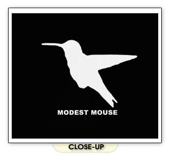 MODEST MOUSE HUMMING BIRD indie emo rock band BW SHIRT