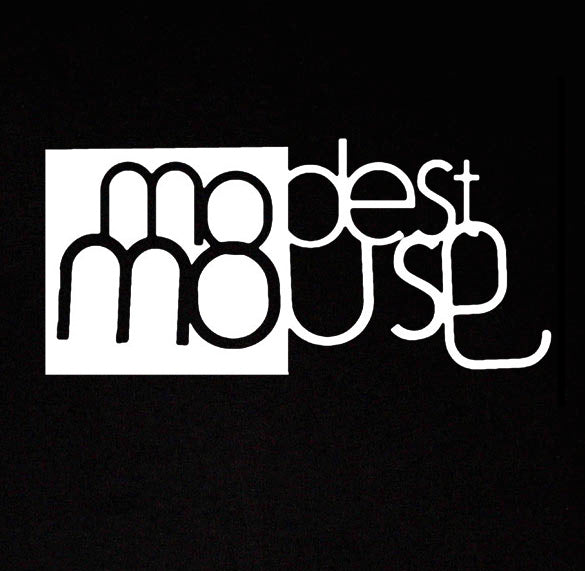 MODEST MOUSE SQUARE TEXT indie emo band retro BW SHIRT