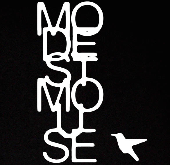 MODEST MOUSE VERTICAL TEXT indie emo rock band BW SHIRT