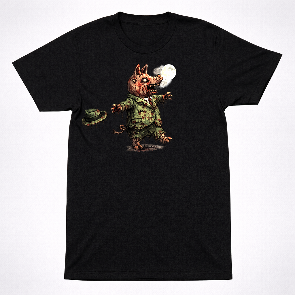 Horror Sergeant Murphy Pig Police Shirt Richard Scarry Creepy Kids Book Tee