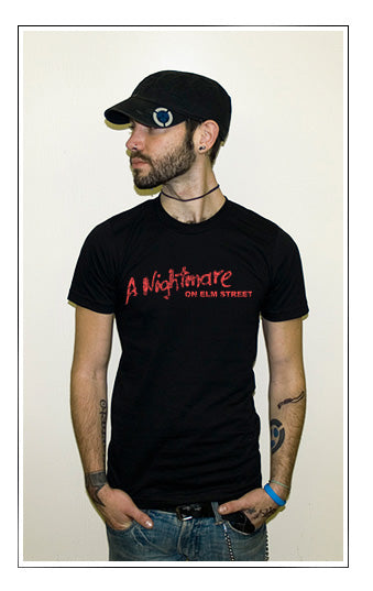 NIGHTMARE ON ELM ST TEXT horror freddy retro BR SHIRT