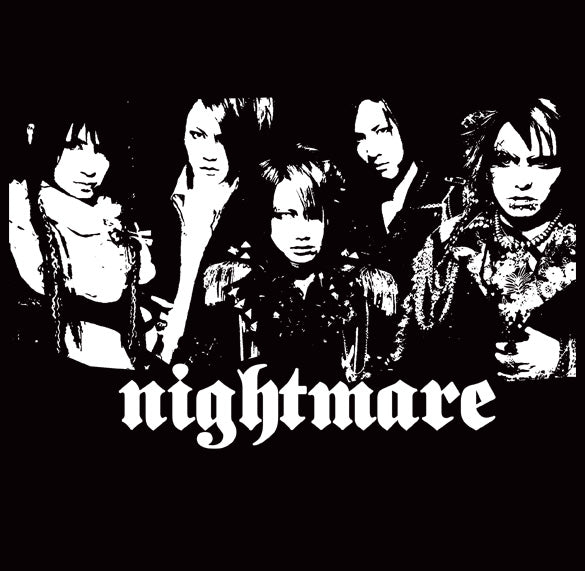 NIGHTMARE visual kei japan jrock concert rock BW SHIRT