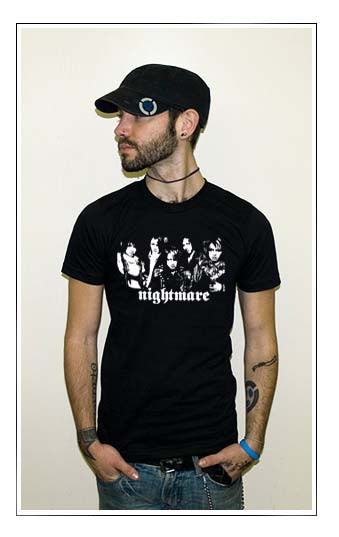 NIGHTMARE visual kei japan jrock concert rock BW SHIRT