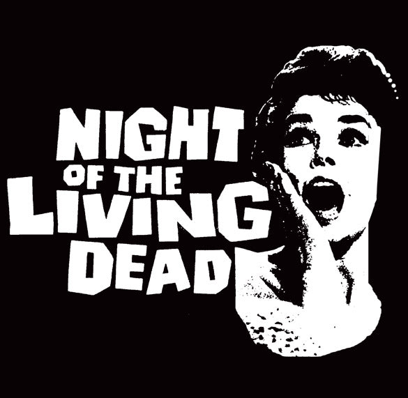 NIGHT OF THE LIVING DEAD SCREAM horror classic BW SHIRT