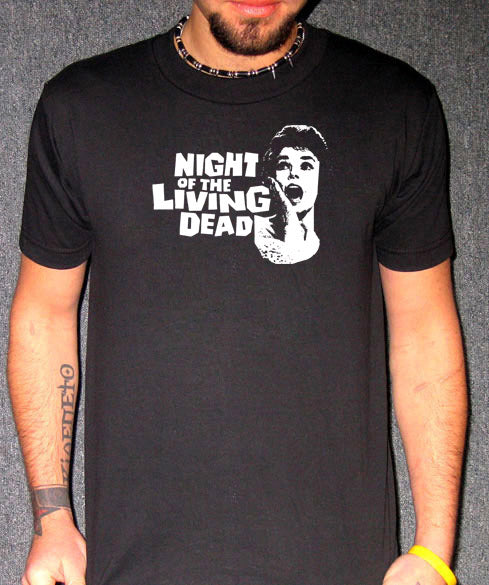 NIGHT OF THE LIVING DEAD SCREAM horror classic BW SHIRT