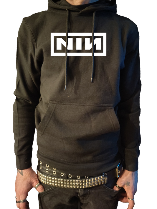 Nine Inch Nails Hoodie NIN Box Logo Hooded Sweatshirt Industrial Rock Pullover Unisex shirt Hoodie