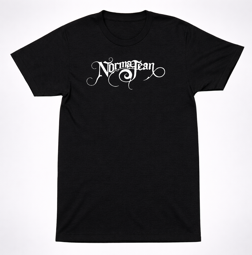 Norma Jean Script Logo T-Shirt – Classic Metalcore Band Tee Black