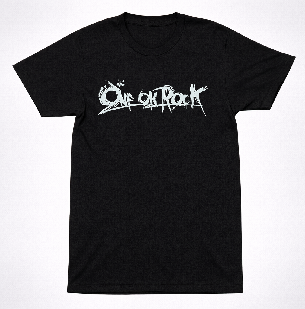 One Ok Rock Scratch Logo Shirt Japanese Rock Band Minimal Black Graphic Shirt