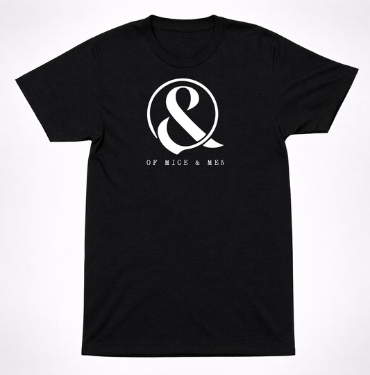 Of Mice & Men Big Circle Logo T-Shirt Metalcore Band Heavy Music Classic Tee