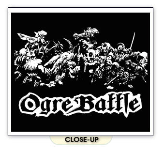 OGRE BATTLE video game rpg role playing gamer BW SHIRT