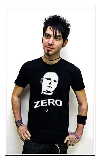 SMASHING PUMPKINS CORGAN ZERO FACE rock band BW SHIRT