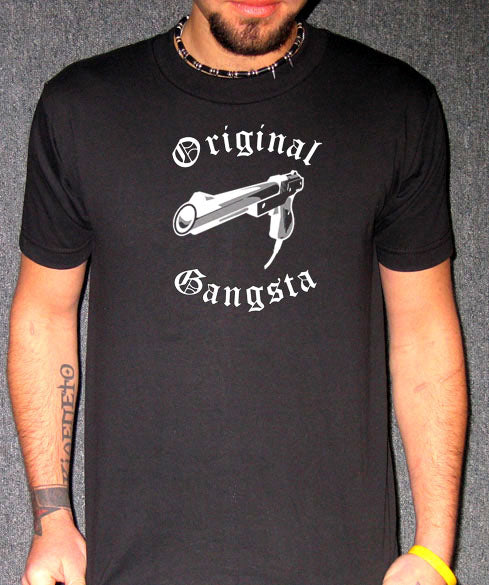 ORIGINAL GANGSTA light gun nintendo duck hunt emo SHIRT