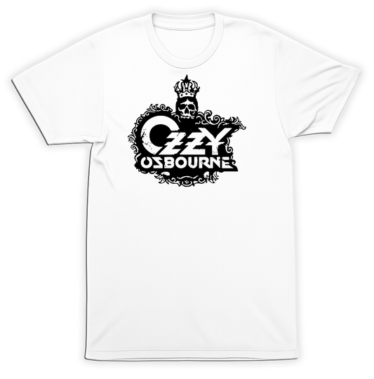 Ozzy Osbourne T-Shirt Skull Crown Logo Heavy Metal Rock Band Tee