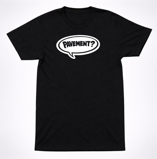 Pavement Speech Bubble Shirt 90s Indie Rock Band Minimal Black Graphic Shirt