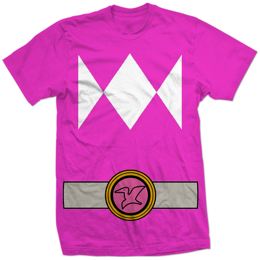 Pink Power Ranger Costume Shirt Kimberly Hart Pterodactyl Power Rangers Unisex Cosplay Tee