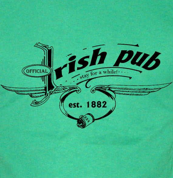 IRISH PUB bar drink alcohol retro bar vintage GB SHIRT