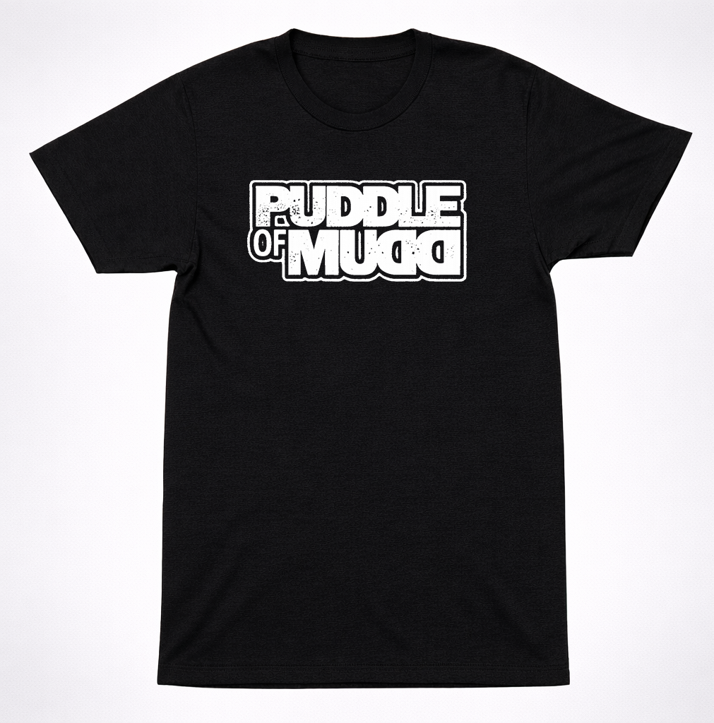 Puddle of Mudd Classic Logo Shirt 2000s Alternative Rock Black Tee