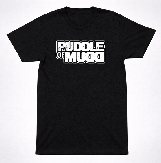 Puddle of Mudd Classic Logo Shirt 2000s Alternative Rock Black Tee
