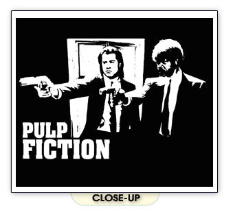 PULP FICTION GUNS quentin tarantino cult film BW SHIRT