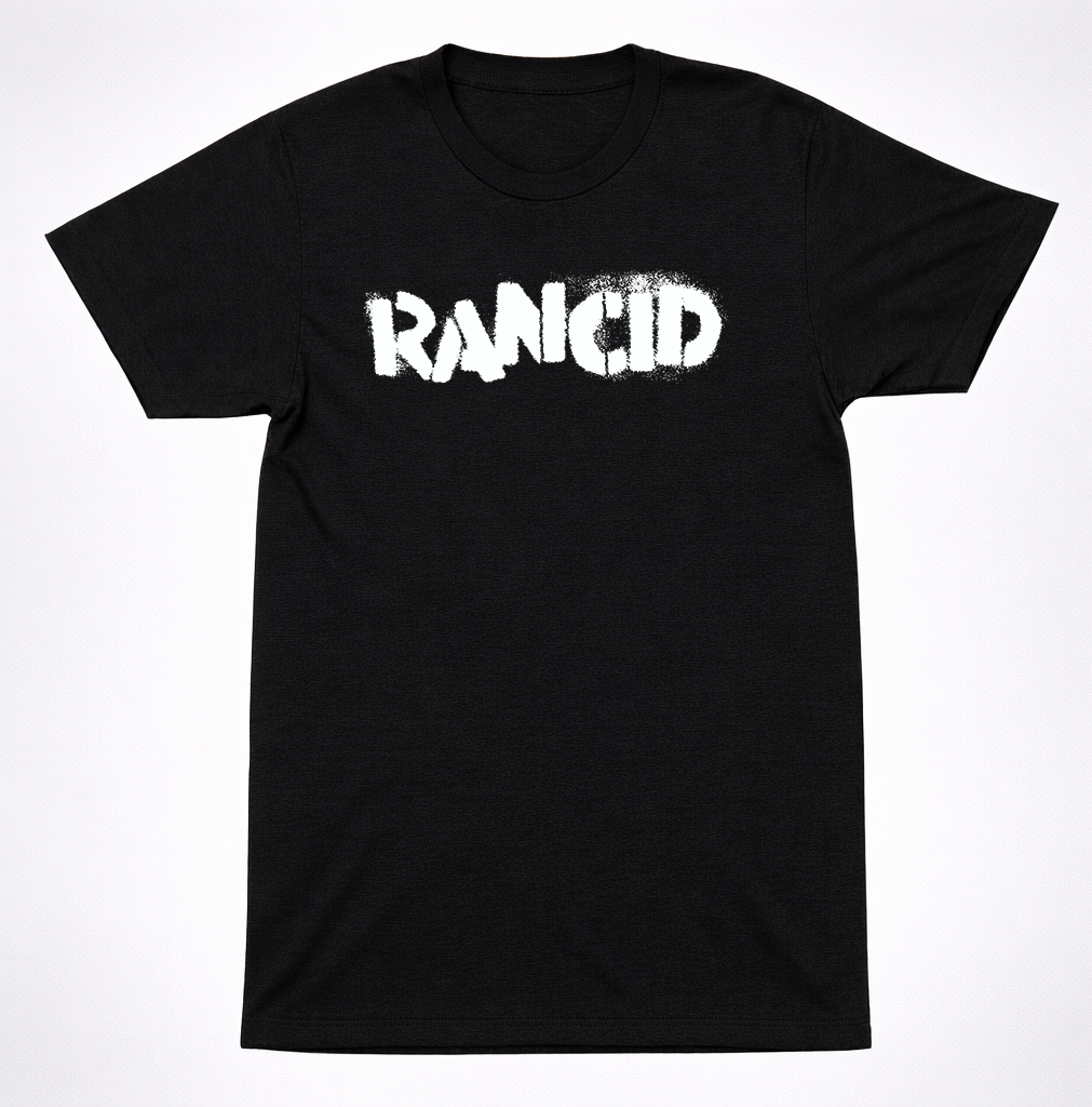 Rancid Punk Rock Logo T-Shirt – Classic Street Punk Band Graphic Tee Black