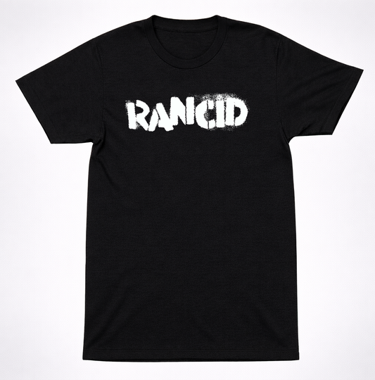 Rancid Punk Rock Logo T-Shirt – Classic Street Punk Band Graphic Tee Black