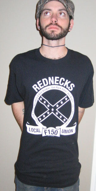 REDNECKS UNION red neck hick funny country bar BW SHIRT