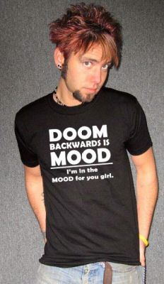 DOOM BACKWARDS IS MOOD reggie & the full effect SHIRT