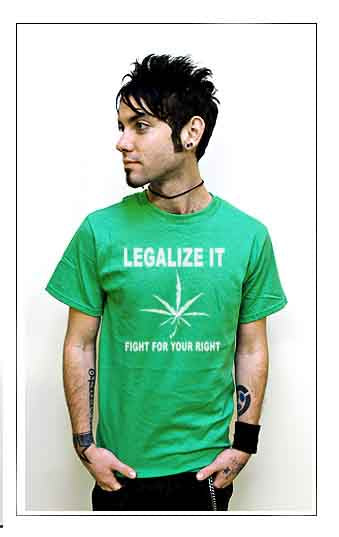 LEGALIZE IT FIGHT FOR YOUR RIGHT pot weed drug GW SHIRT