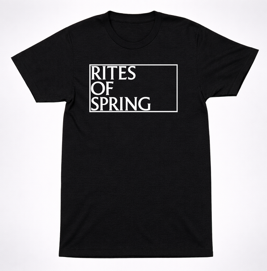 Rites of Spring Box Logo Square T-Shirt DC Hardcore Emo Punk Band Tee