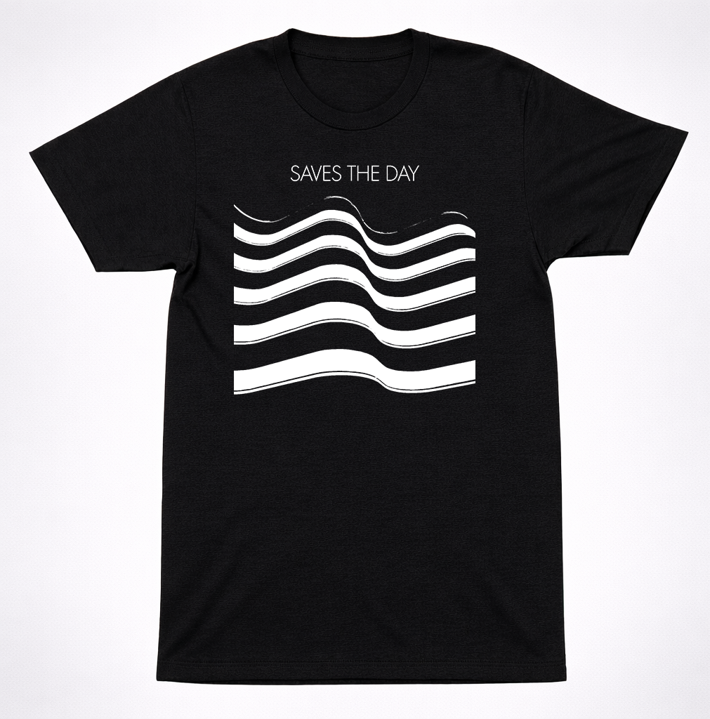 Saves The Day Wave Flag Waving T-Shirt Emo Punk Indie Rock Band Tee