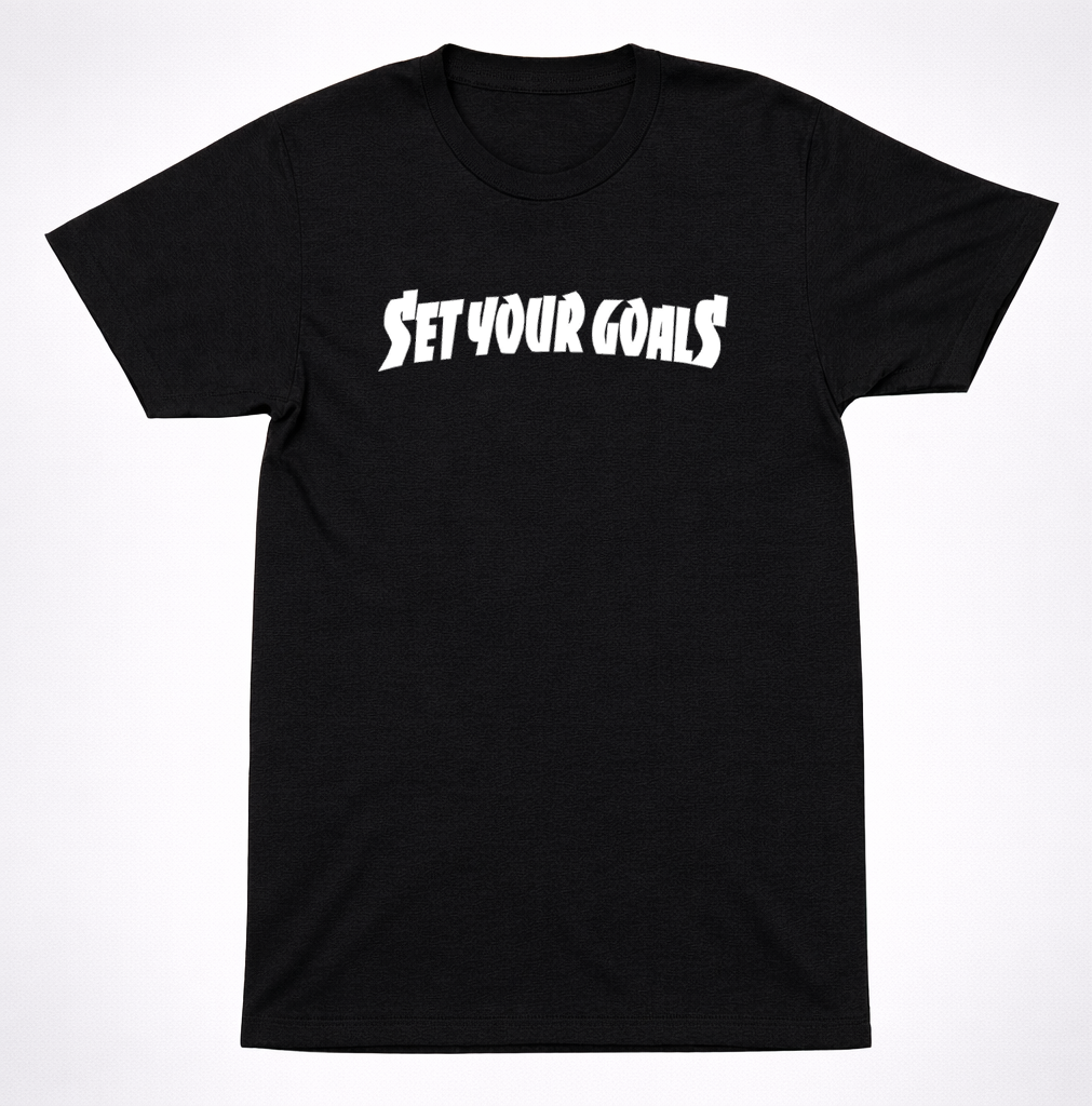 Set Your Goals Logo T-Shirt – Classic Pop Punk Hardcore Band Tee Black