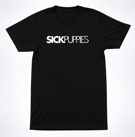 Sick Puppies Text Logo T-Shirt Alternative Rock Post-Grunge Band Tee