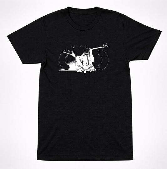 Sigur Rós Raised Guitar Indie emo T-Shirt Post-Rock Ambient Graphic Black Tee