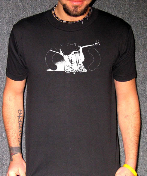 SIGUR ROS RAISED GUITAR parenthesis () band BW SHIRT