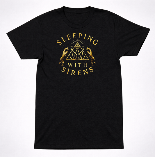 Sleeping With Sirens All Seeing Eye Black T-Shirt Post-Hardcore Band Tee