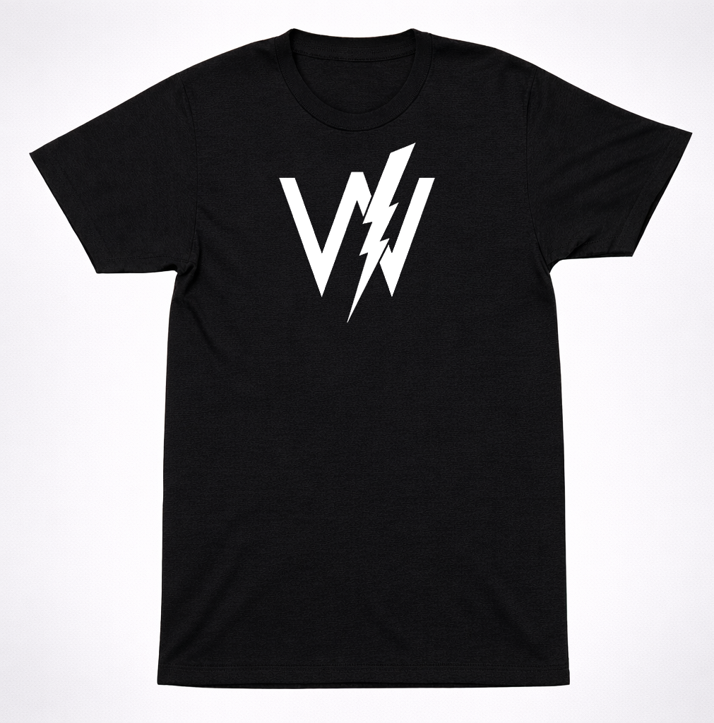 Sleeping With Sirens W Lightning Bolt T-Shirt Black White Post-Hardcore Band Tee