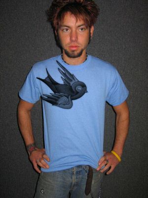 SPARROW BIG bird tattoo art emo hipster animal LB SHIRT