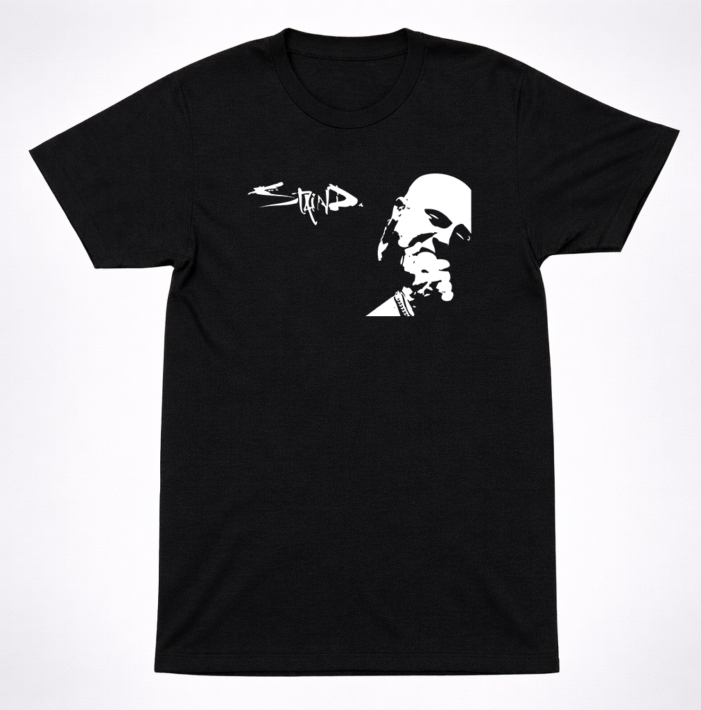 Staind Face Logo T-Shirt Alternative Metal Post-Grunge Rock Band Black Tee